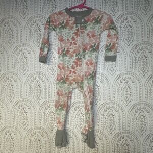 Burt's Bees Baby Tossed Succulent Footed Coverall Organic Cotton‎ One Piece 12M